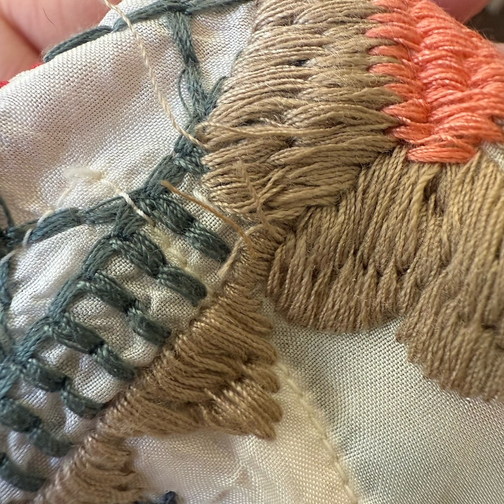 Biya by Johnny Was Small Zazu Cupra Blouse White Floral Embroidered Boho Top - Picture 9 of 9